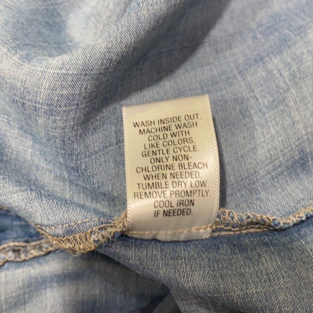 Sonoma Chambray Buttoned Down Shirt Dress - Picture 5 of 5